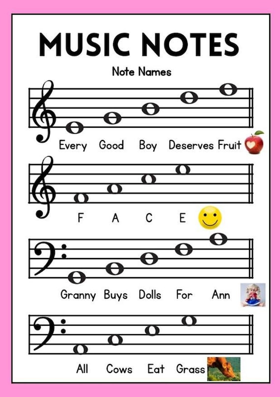 Printable Music Theory Worksheets Activities For Kids | Music