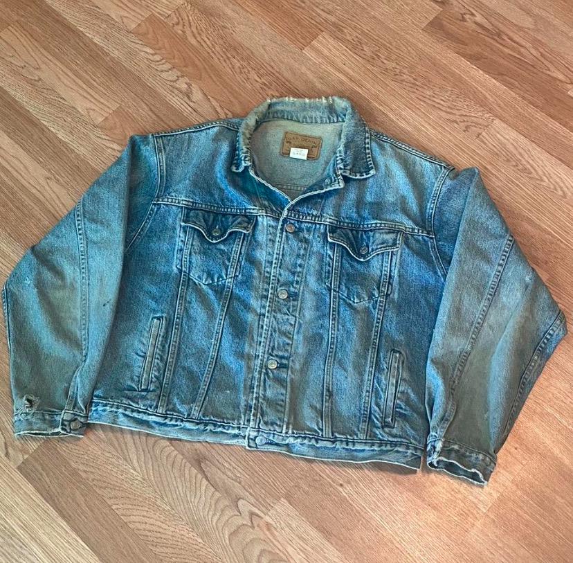 【archive】90s oldgap denim jacket Vintage 90s Gap Denim Worker Jacket Small Gap Faded Blue