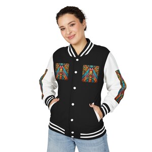 Tribal Letterman Jacket | Garment-Dyed Varsity Jacket