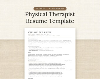 Vorlage für einen Lebenslauf als Physiotherapeut/in, ATS-optimierter Lebenslauf für Word und Google Docs, 1- und 2-seitiger Lebenslauf für Physiotherapeuten/innen mit Anschreiben