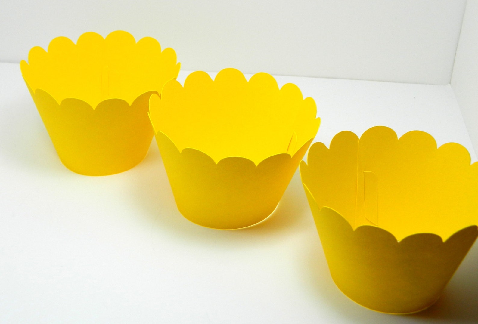 Mini Cupcake Wrapper Yellow Cupcake Wrapper Mini Etsy