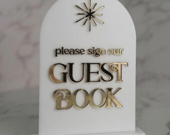 Acrylic 5" x 7" Sign Our Guestbook