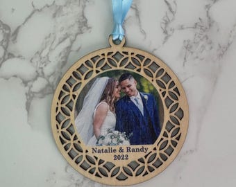 Custom Wood or Acrylic Photo Ornament