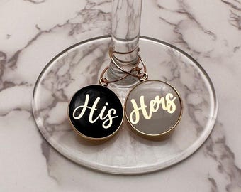 Custom Enamel Dome Wine Charms