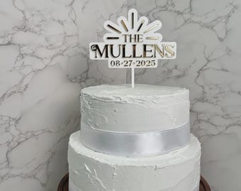 Custom Acrylic Wedding Cake Topper