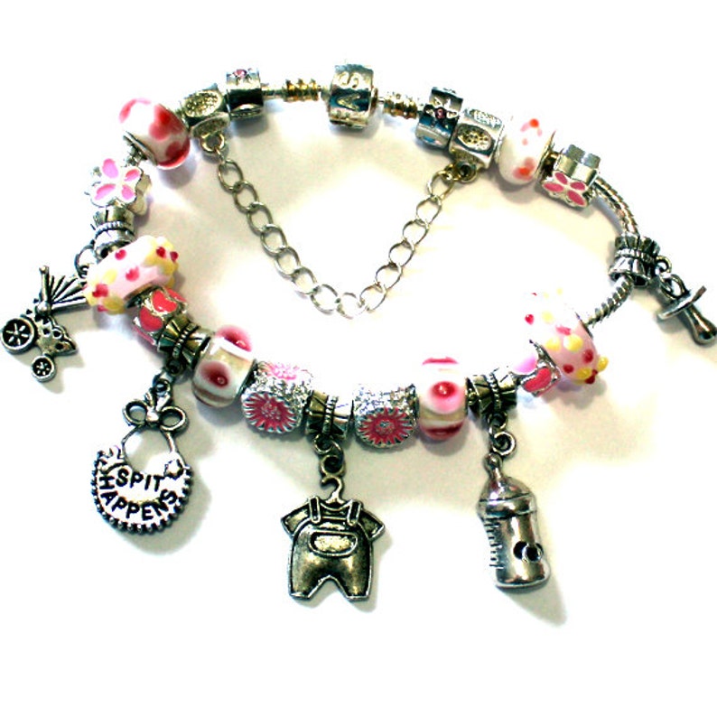 Charm Bracelet for Mom Baby New Mother Gift Idea for Pregnancy Etsy