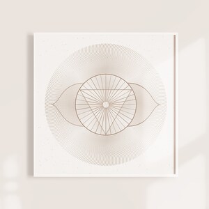 Third Eye Chakra Art Print, Minimalist Boho Yoga Decor