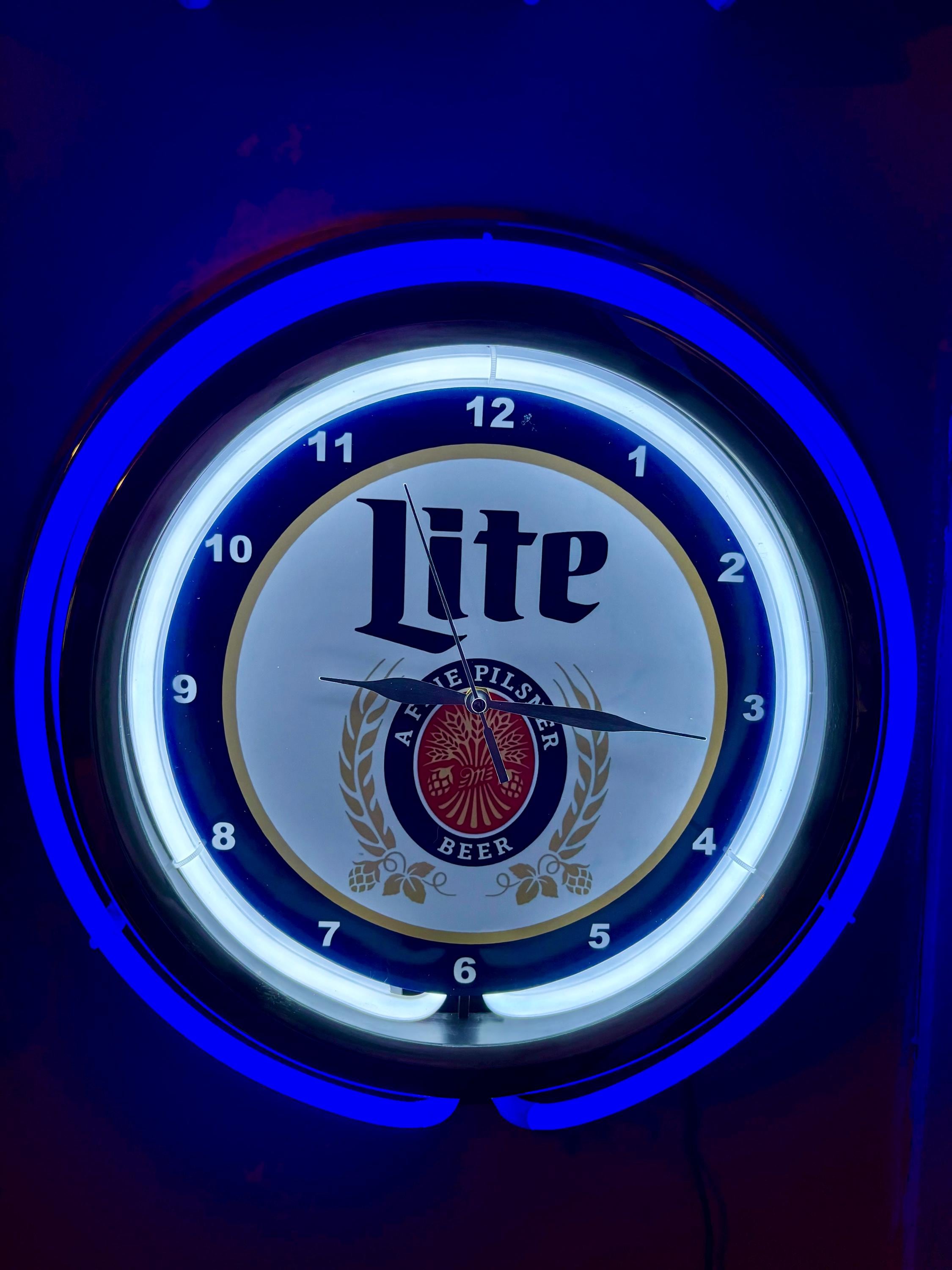 Lite Beer　　ビンテージクロック　ネオン Miller Lite Neon Clock - Etsy