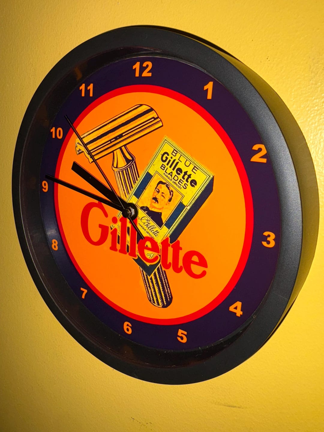 Gillette Razors Barber Shop Man Cave Bar Advertising Wall Clock Sign - Etsy