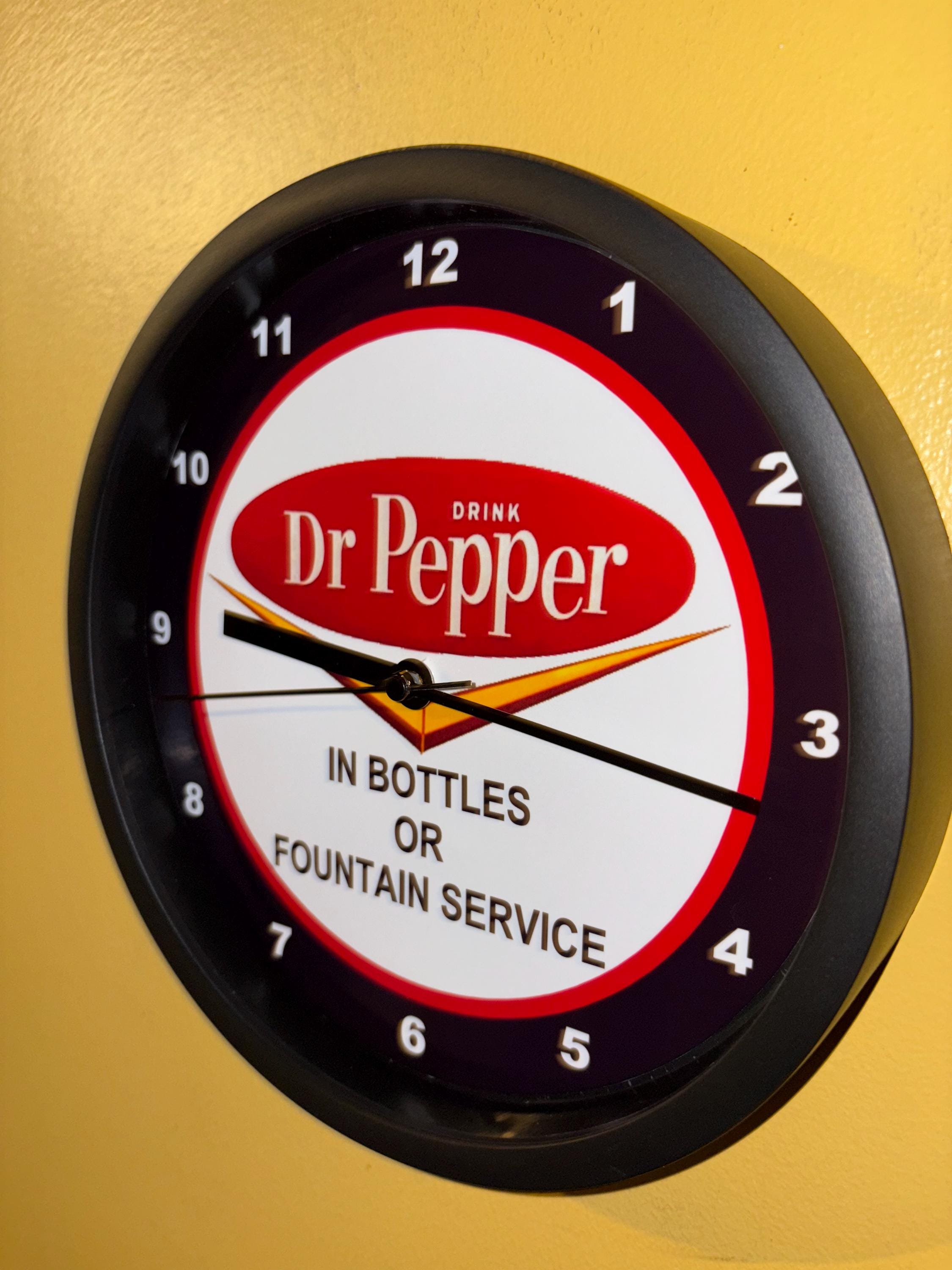 70年代　ドクターペッパー　旧ロゴ　ウオールクロック　時計　看板 Dr pepper clock - Etsy 日本