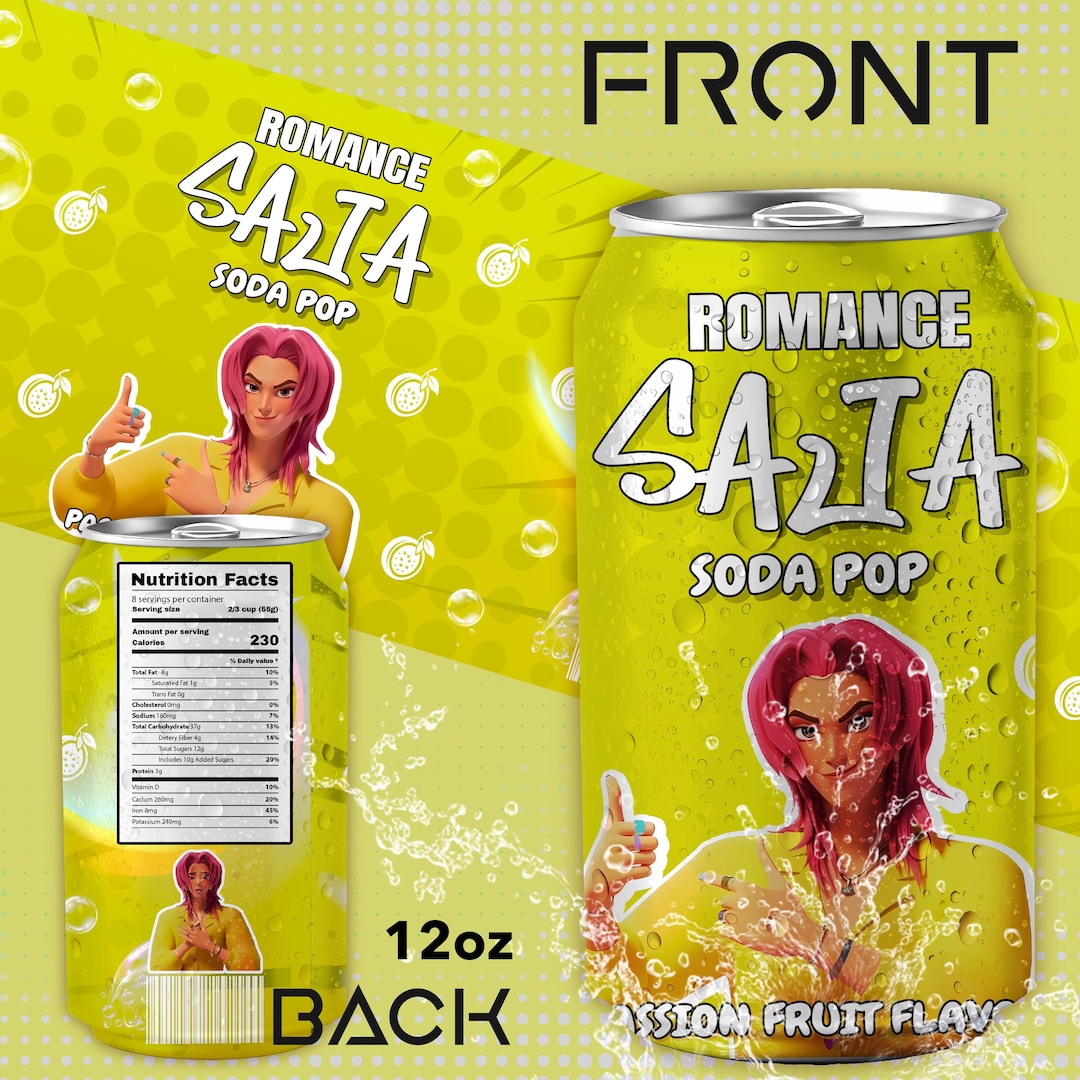 Kpop Demon Hunters 12oz Saja Boys Soda Pop Can Labels Saja Boys Can 