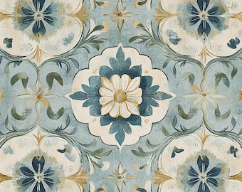 Auralenne Blue Verdisa Tile – Mediterranean Vintage, Rustic Tuscan Backsplash, Wall Tile, Antique Kitchen Shower