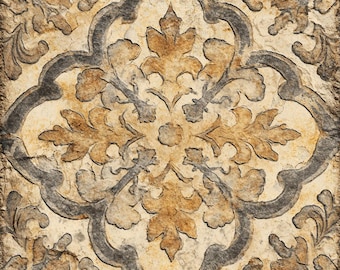 Sienna Monarch Relic Tile – Mediterranean Vintage, Rustic Tuscan Backsplash, Wall Tile, Antique Kitchen Shower
