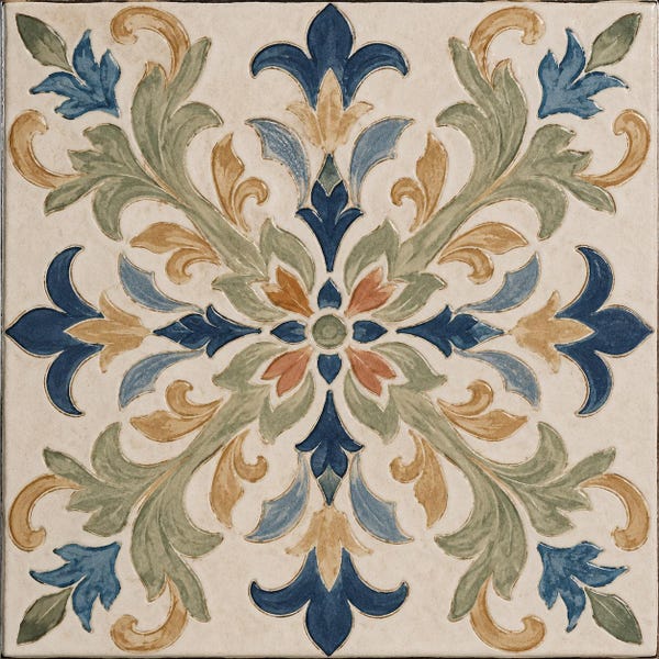 Tile – Mediterranean Vintage, Rustic Tuscan Backsplash, Wall Tile, Antique Kitchen Shower Sagebelle Maris™
