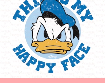 Disney Donald Duck PNG, Cute Cartoon Clipart, Digital Download for Kids, Sublimation Art, Fun Duck Design