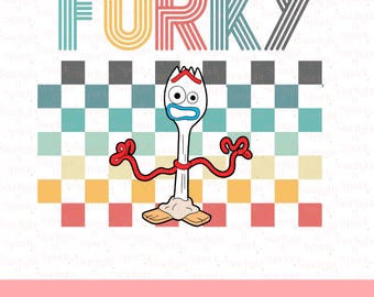 Toy Story Forky PNG Clipart, Digital Download, Birthday Decor, Iron On Transfers, Fun Party Supplies