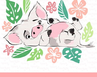 Disney Hei Hei PNG, Moana Charaktere Digitaler Download, Sofortiger Download Clipart, Sublimationskunst für Geschenke