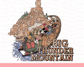 Thunder Mountain PNG Digital Download, Clip Art, Transparent Background, Disney Graphics, Printable Files