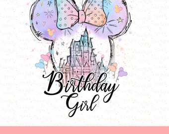 Disney Birthday PNG, Mickey Mouse Clipart, Magical Celebration Design, Kids Birthday Party Sublimation Art