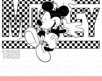 Mickey Mouse PNG, imágenes prediseñadas de cumpleaños de Disney, descarga instantánea, gráficos para sublimación, diseño transparente