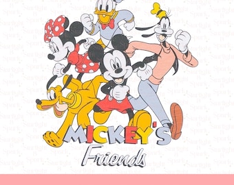 Disney PNG, Mickey and Friends Digital Download, Family Vacation Clipart, Cute Art for Kids and Adults