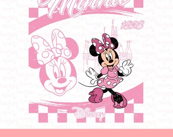 Minnie Mouse PNG, Cute Clipart for Birthday, Digital Download, Sublimation Designs, Kids Craft, Instant Art