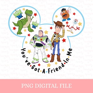 Toy Story PNG, Clipart modificabili per compleanno, download digitale, personaggi di Buzz e Woody, arte sublimatica per bambini