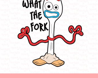 Forky PNG Digital Download, Toy Story Clipart, Funny Forky Sublimation, Cricut Files, Instant Download Art