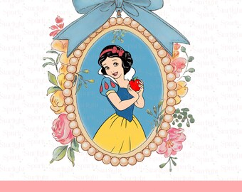 Disney Snow White PNG, Princess Clipart, Digital Download, Family Vacation Art, Halloween Party Design