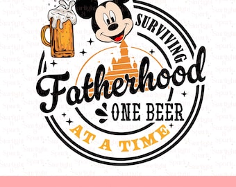 Disney Fathers Day PNG, Funny Dad Clipart, Digital Download Gift, Family Matching Design for Dad