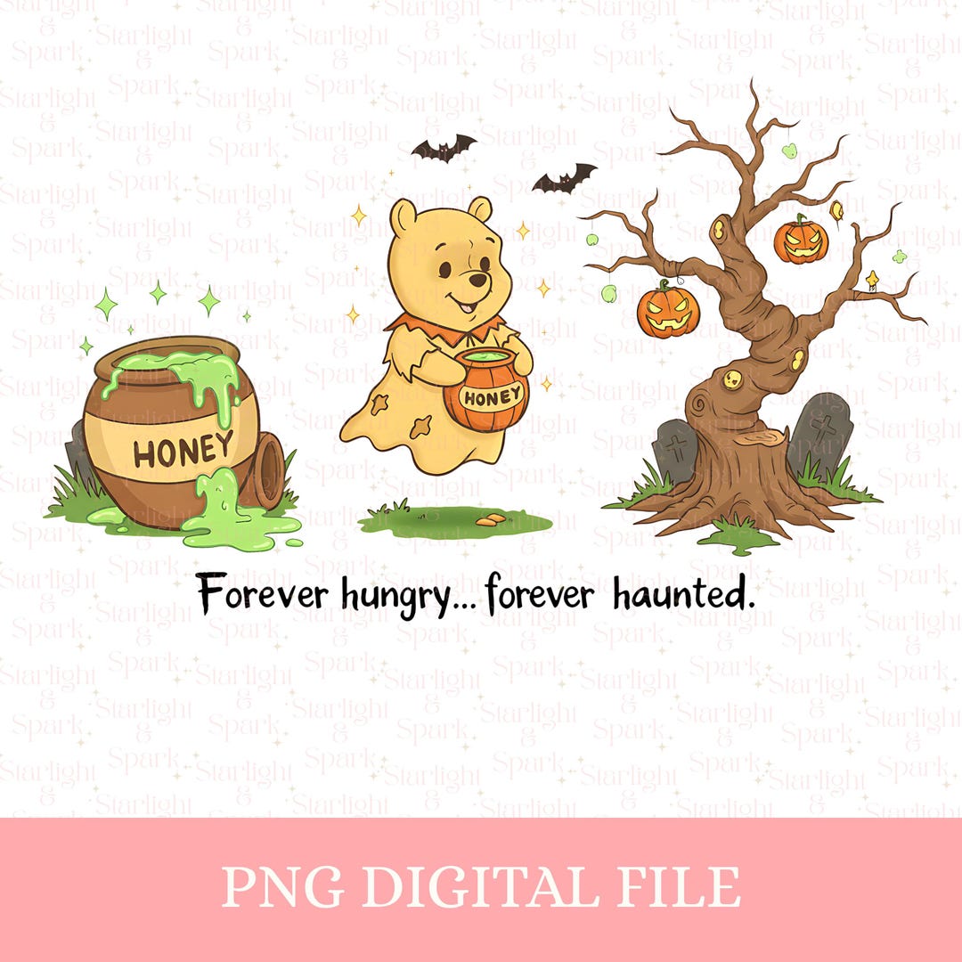 Disney Winnie the Pooh Halloween PNG, Spooky Season Clipart, Trick or ...