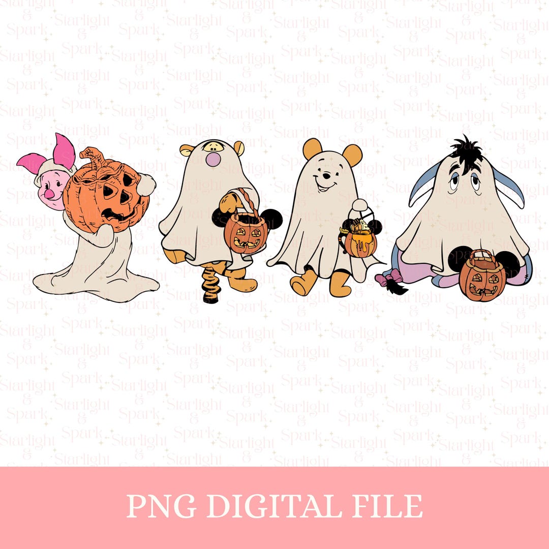 Winnie the Pooh Halloween PNG, Spooky Season Digital Download, Trick or ...