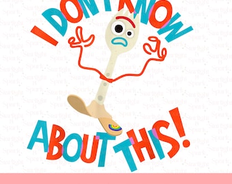 Forky PNG Digital Download, Toy Story Clipart, Funny Forky Sublimation, Cricut Files, Instant Download Art