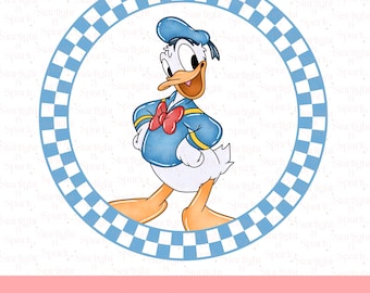 Disney Donald Duck PNG, Cute Cartoon Clipart, Digital Download for Kids, Sublimation Art, Fun Duck Design