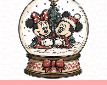 Disney Christmas PNG, Mickey and Friends Holiday Art, Cute Christmas Gifts, Family Digital Download, Merry PNG