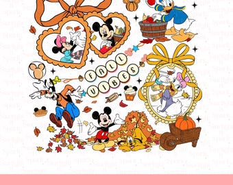 Disney Halloween PNG, Mickey Mouse Trick or Treat, Spooky Season Digital Download, Halloween Family Fun Art