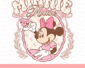 Minnie Mouse PNG, Cute Clipart for Birthday, Digital Download, Sublimation Designs, Kids Craft, Instant Art