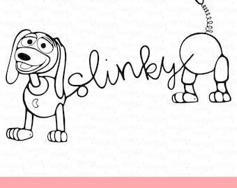 Slinky PNG, Clipart dessin animé amusant, téléchargement numérique Toy Story, Art Slinky coloré, conception par sublimation