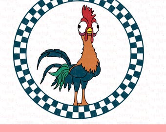 Disney Hei Hei PNG, Moana Charaktere Digitaler Download, Sofortiger Download Clipart, Sublimationskunst für Geschenke