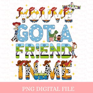 Toy Story PNG, Clipart modificabili per compleanno, download digitale, personaggi di Buzz e Woody, arte sublimatica per bambini