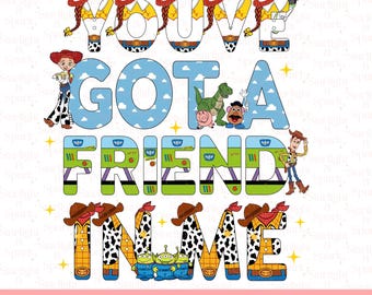Toy Story PNG, Editable Clipart for Birthday, Digital Download, Buzz and Woody Characters, Sublimation Art for Kids