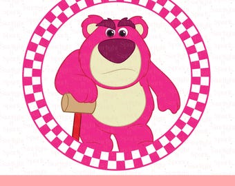 Disney Lotso PNG, Toy Story Clipart, Digital Download, Birthday Party Decor, Instant Download, Kids Art