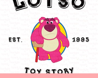 Disney Lotso PNG, Toy Story Clipart, Digital Download, Birthday Party Decor, Instant Download, Kids Art