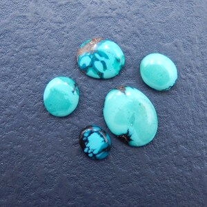 Hot Sale! 5 STKS Mooie hoge kwaliteit natuurlijke turkoois edelsteen cabochons voor sieraden maken, 20 x 15 x 4 mm, 11 x 9 x 3 mm, 4,6 g - SS2903