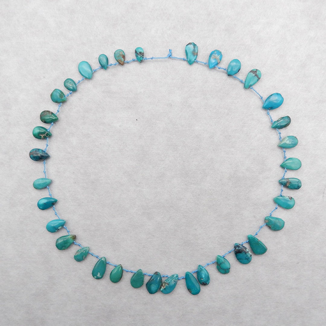 Pretty Natural Blue Turquoise 10-14mm irregular beads Gemstone