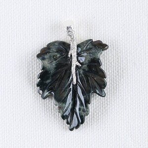 Pendentif En Argent Sterling 925 Avec Jaspe Océan Naturel - Fait Main Aux USA, Longueur 2,25 Pouces, Multicolore