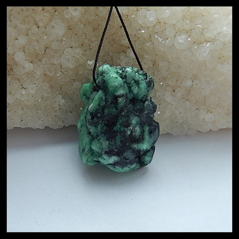 Wholesale gemstone,Natural Drusy Malachite Gemstone Pendant,33x25x17mm,17.1g-P795