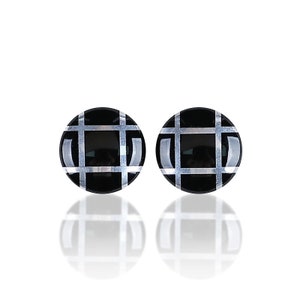 Nouveau ! Paire de cabochons ronds en cymophane et fil d'argent intarsia, fabrication de bijoux DIY, vente en gros de pierres précieuses, 15 x 4 mm, environ 2,7 g