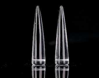 New!! White Quartz Gemstone Earring Beads, Unique Earrings For Jewelry DIY Making, 35x8mm, 5.2g