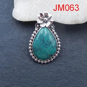 Hot Sale! Beautiful 925 Sterling Silver Natural Turquoise Gemstone Pendant, Popular Gemstone Pendant For Necklace, Best Gift For Her